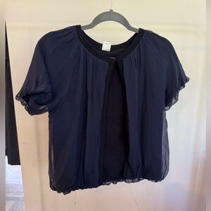 Jcrew silk/ wool cardigan